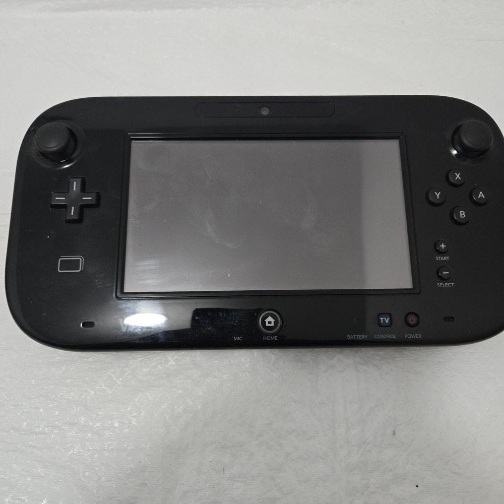 Nintendo Wii U GamePad Controller Black Model WUP-010(USA) Untested As Is